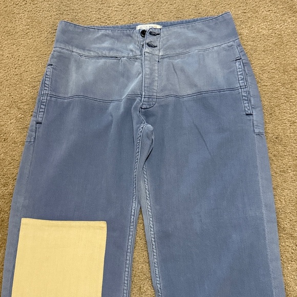 Free People Sandrine Rose French Worker Patchwork Pant - Picture 6 of 11